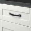 Gliderite Hardware 3-3/4 in. Center to Center Solid Twisted Bar Pull Matte Black 4841-96-MB-1